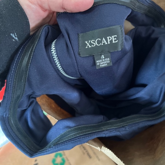 Navy Open Back Evening Gown - Picture 4 of 4